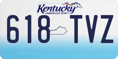 KY license plate 618TVZ