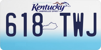 KY license plate 618TWJ