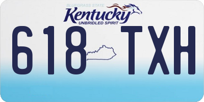 KY license plate 618TXH