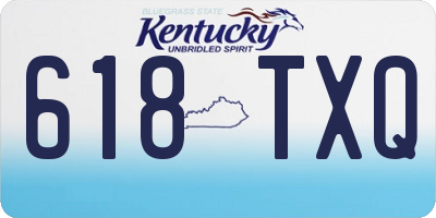 KY license plate 618TXQ