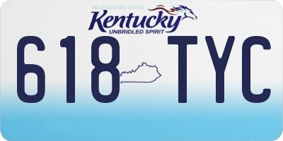 KY license plate 618TYC