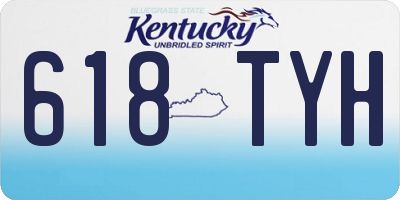 KY license plate 618TYH