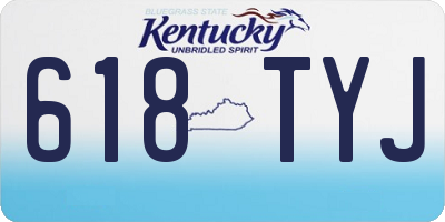 KY license plate 618TYJ