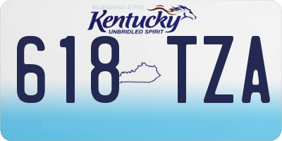 KY license plate 618TZA