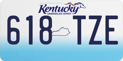 KY license plate 618TZE