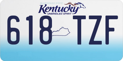 KY license plate 618TZF