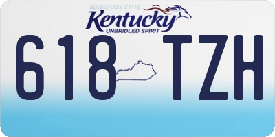 KY license plate 618TZH