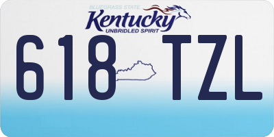 KY license plate 618TZL