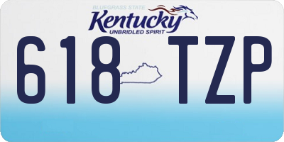 KY license plate 618TZP