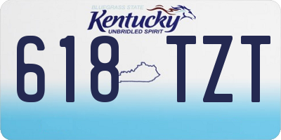 KY license plate 618TZT