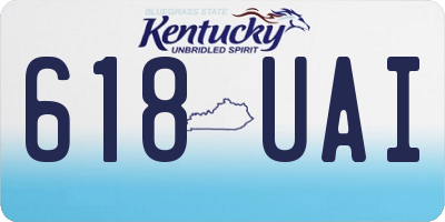 KY license plate 618UAI