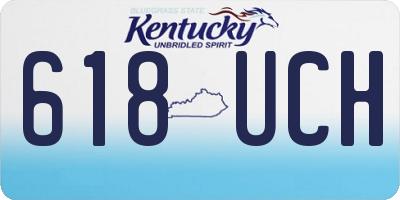 KY license plate 618UCH