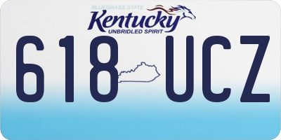 KY license plate 618UCZ