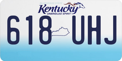 KY license plate 618UHJ