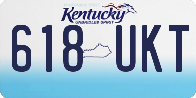 KY license plate 618UKT