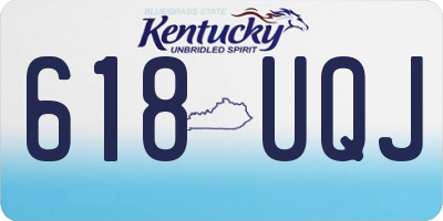 KY license plate 618UQJ