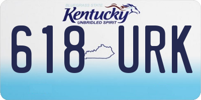 KY license plate 618URK