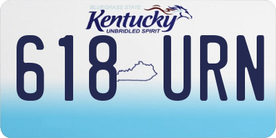 KY license plate 618URN