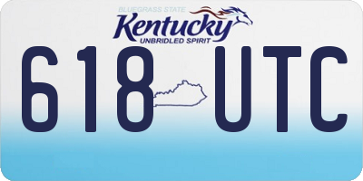 KY license plate 618UTC