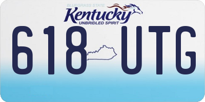 KY license plate 618UTG