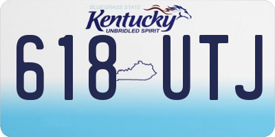 KY license plate 618UTJ