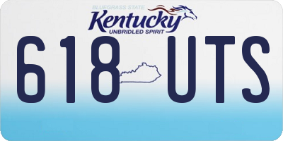 KY license plate 618UTS