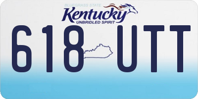 KY license plate 618UTT