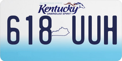 KY license plate 618UUH
