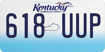 KY license plate 618UUP