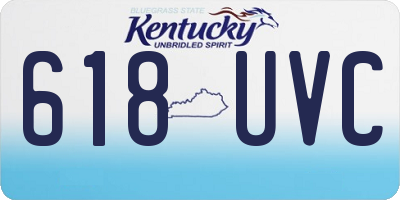 KY license plate 618UVC