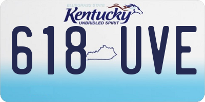 KY license plate 618UVE