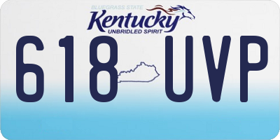 KY license plate 618UVP