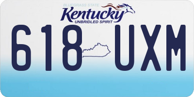 KY license plate 618UXM