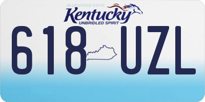 KY license plate 618UZL