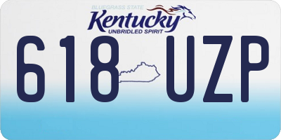 KY license plate 618UZP