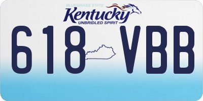 KY license plate 618VBB