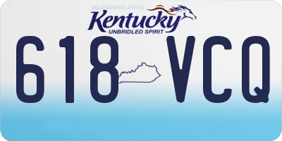 KY license plate 618VCQ