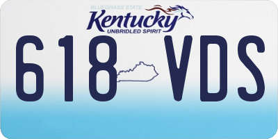 KY license plate 618VDS