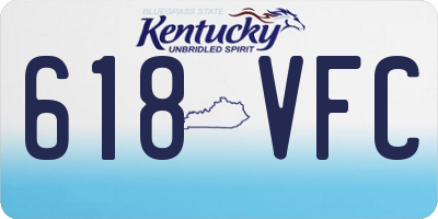 KY license plate 618VFC