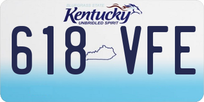 KY license plate 618VFE