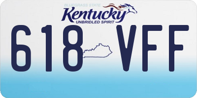 KY license plate 618VFF