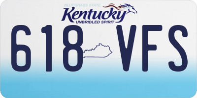 KY license plate 618VFS