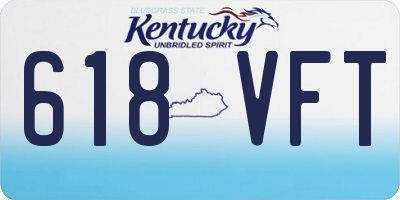 KY license plate 618VFT