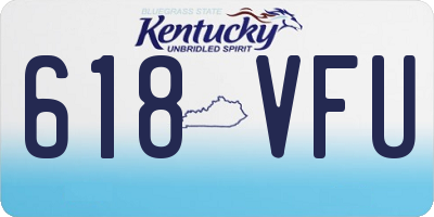 KY license plate 618VFU