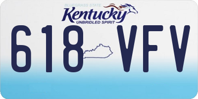 KY license plate 618VFV