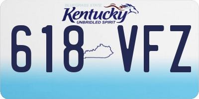KY license plate 618VFZ