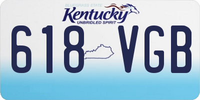 KY license plate 618VGB