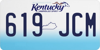 KY license plate 619JCM