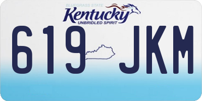 KY license plate 619JKM