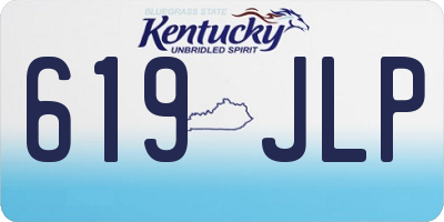 KY license plate 619JLP